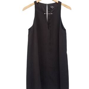 Lulus | Little Black Sleeve Less Shift Dress S